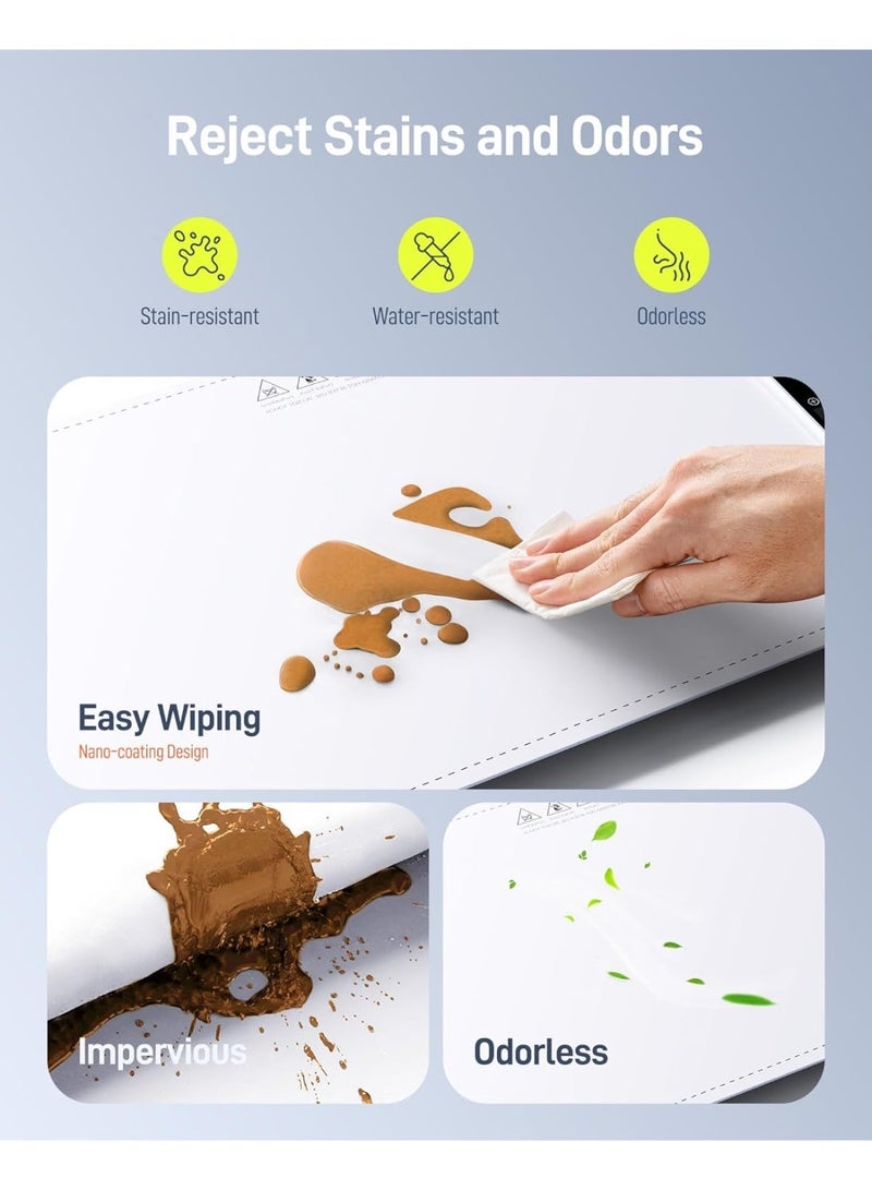 صواني تسخين كهربائية للطعام، صينية تسخين قابلة للطي ومحمولة مع مادة سيليكون نانو، حصيرة تسخين بسطح كامل مع درجة حرارة قابلة للتعديل - Image 3